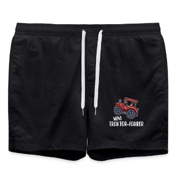 Trecker Statement Traktor Jungbauer Landwirtschaft - Badeshorts - Schwarz - Vorne - AI Model Male 185 light (185cm)