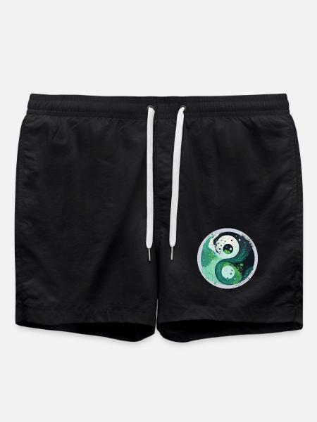 Yin Yang - Badeshorts - Schwarz
