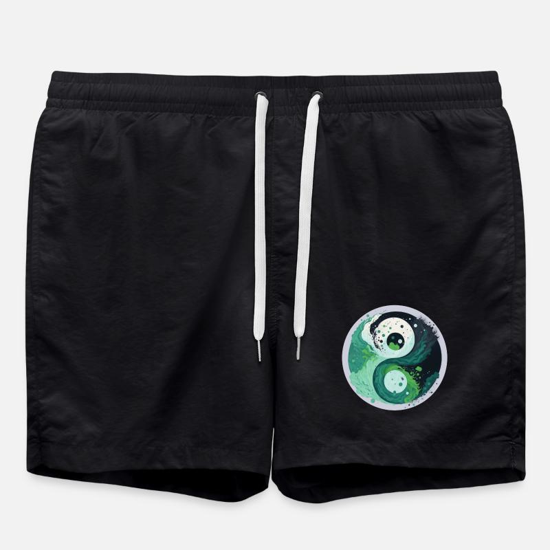 Yin Yang - Swim Trunks - black