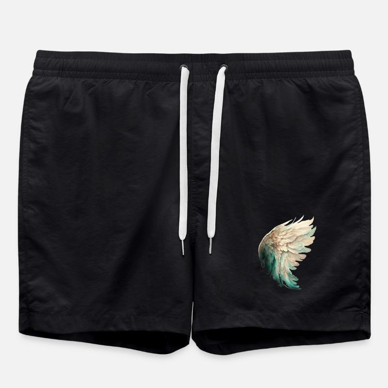 Aile d'oiseau pastel élégante - Short de bain - noir