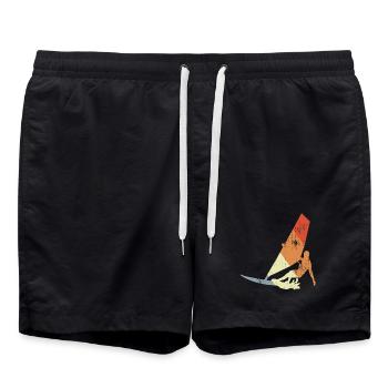 Vintage Windsurfers - Short de bain - noir - Devant - AI Model Male 185 light (185cm)