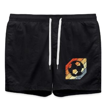 Vintage Football - Swim Trunks - black - Front - AI Model Male 185 light (185cm)
