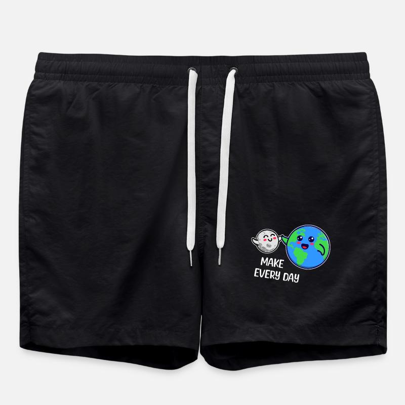 Mutter Erde Statement Umweltfreundlich Umwelt - Badeshorts - Schwarz