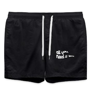 Environmentalists Environmental Protection Environment Earth Statement - Swim Trunks - black - Front - AI Model Male 185 light (185cm)