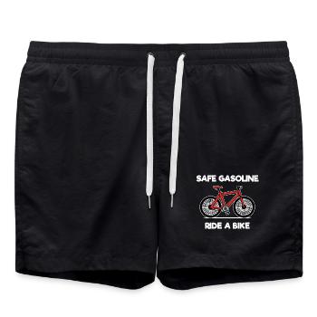 Environment Statement Nature Conservation Sustainability Earth - Swim Trunks - black - Front - AI Model Male 185 light (185cm)