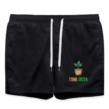 Tree Statement Environment Earth Nature Conservation Nature - Swim Trunks - black - Front - AI Model Male 185 light (185cm)