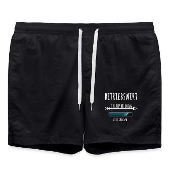 Betriebswirt Weiterbildung Fortbildung Geschenk - Badeshorts - Schwarz - Vorne - AI Model Male 185 light (185cm)