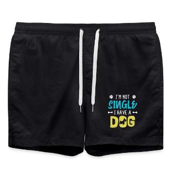 Déclaration de chien Animal préféré Animaux de compagnie Animaux - Short de bain - noir - Devant - AI Model Male 185 light (185cm)