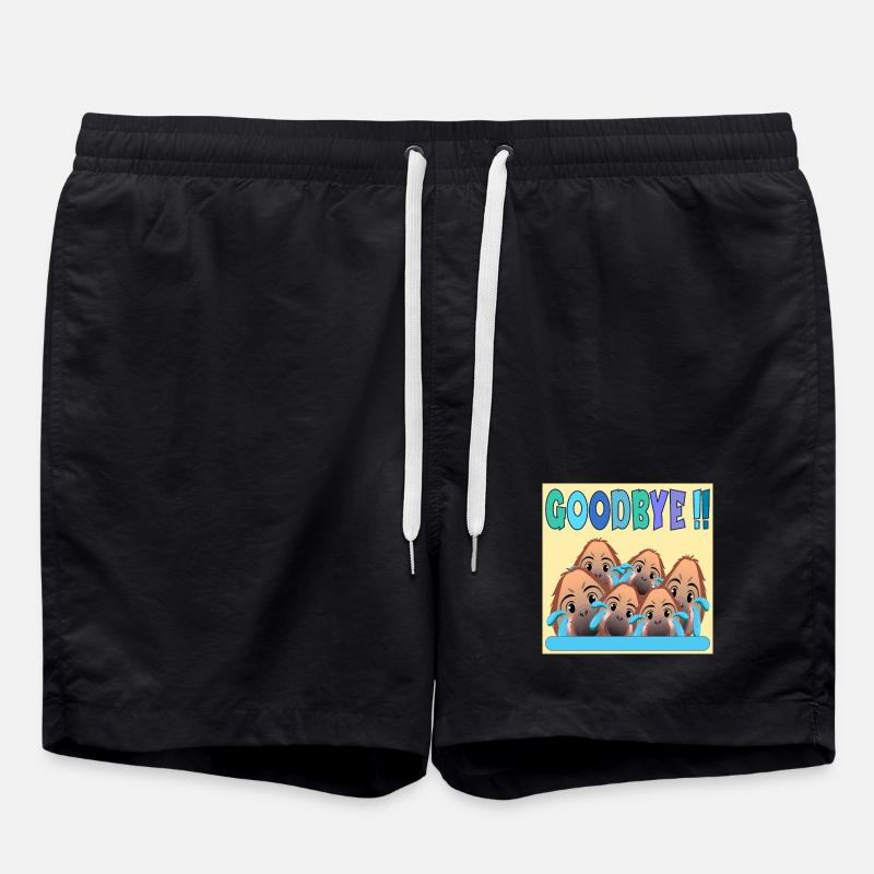 ADIEU ÉQUIPE GOODBYE MONKEY - Short de bain - noir