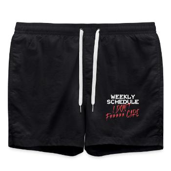 Pensionist Senior Lebensabend Ruhestand Statement - Badeshorts - Schwarz - Vorne - AI Model Male 185 light (185cm)