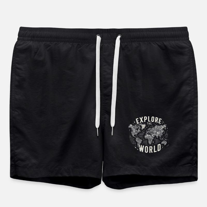 Explore the World - Swim Trunks - black