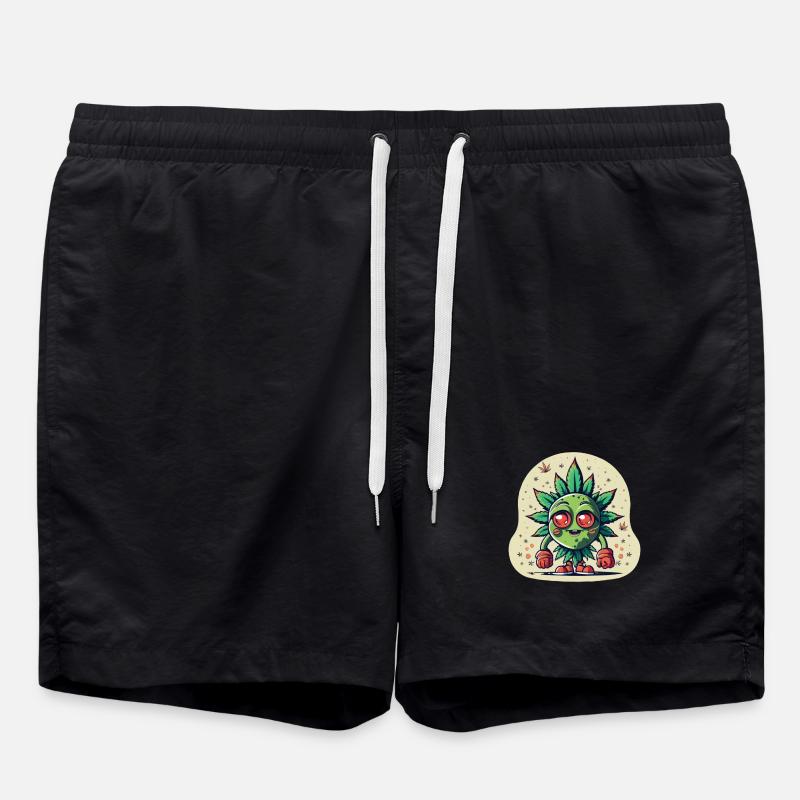 Brokkoli Boy - Badeshorts - Schwarz