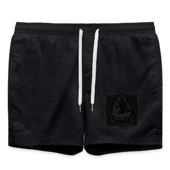 Söhne Odins - Badeshorts - Schwarz - Vorne - AI Model Male 185 light (185cm)