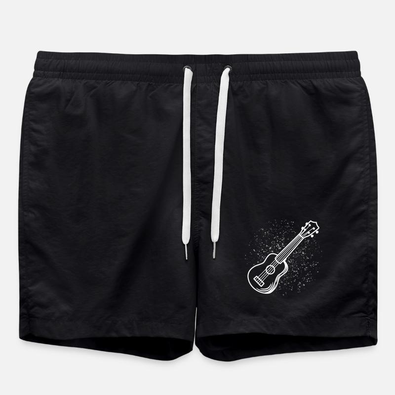 Ukulele Skizze - Badeshorts - Schwarz