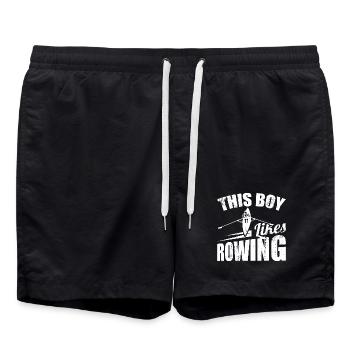 Garçon d’aviron - Short de bain - noir - Devant - AI Model Male 185 light (185cm)