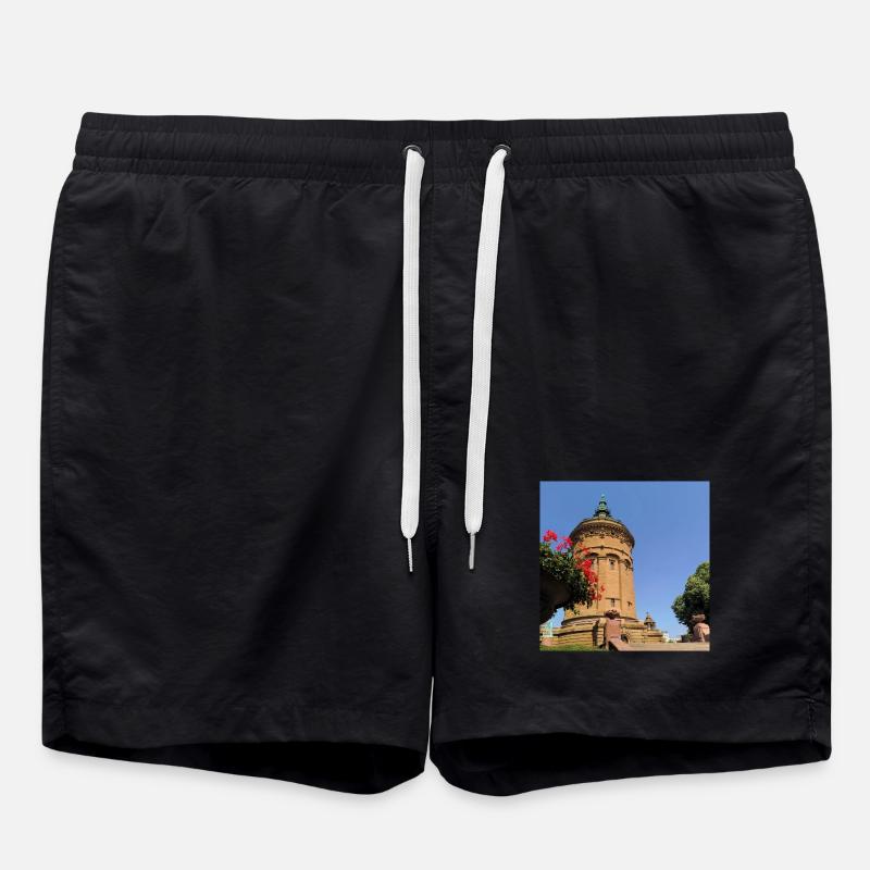 MANNHEIM WATER TOWER - Swim Trunks - black