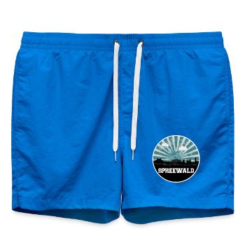 Spreewald Blue Hour Skyline - Swim Trunks - cobalt blue - Front