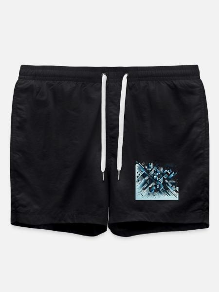 Season's Greetings - Swim Trunks - black