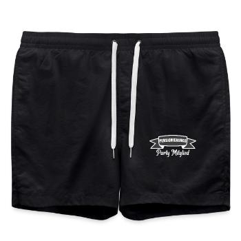 Ruhestand Statement Pensionierung Abschied Senior - Badeshorts - Schwarz - Vorne - AI Model Male 185 light (185cm)