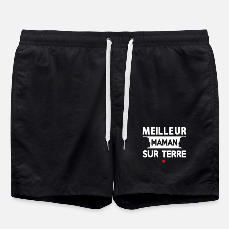 Maternal Quote On Earth - Swim Trunks - black