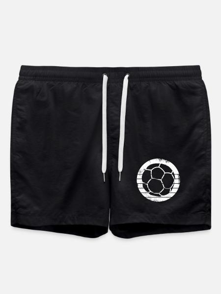 Handball Ball Drawing - Swim Trunks - black