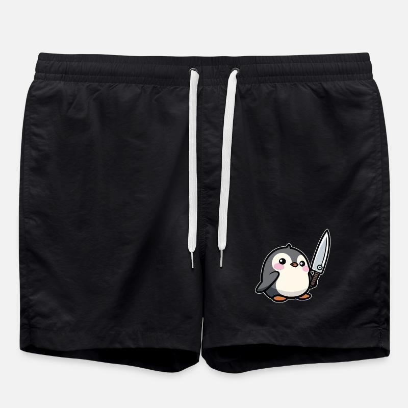 Drôle de pingouin - Short de bain - noir