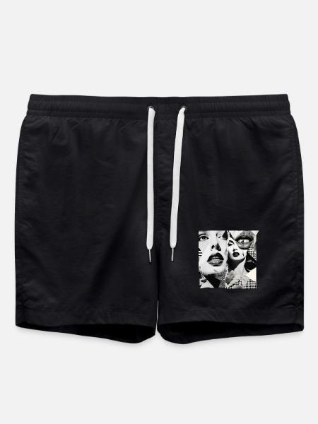 Conception de fragments d’images - Short de bain - noir