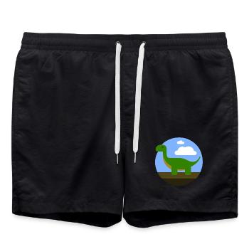 Dino - Swim Trunks - black - Front - AI Model Male 185 light (185cm)