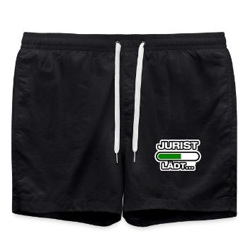 Karriere Erfolg Jurist Statement Geld Verdienen - Badeshorts - Schwarz - Vorne - AI Model Male 185 light (185cm)