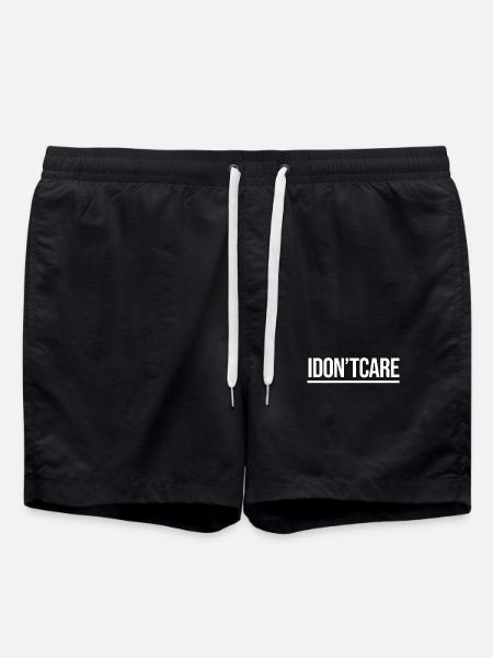 I don't care Statement indifferent - Swim Trunks - black