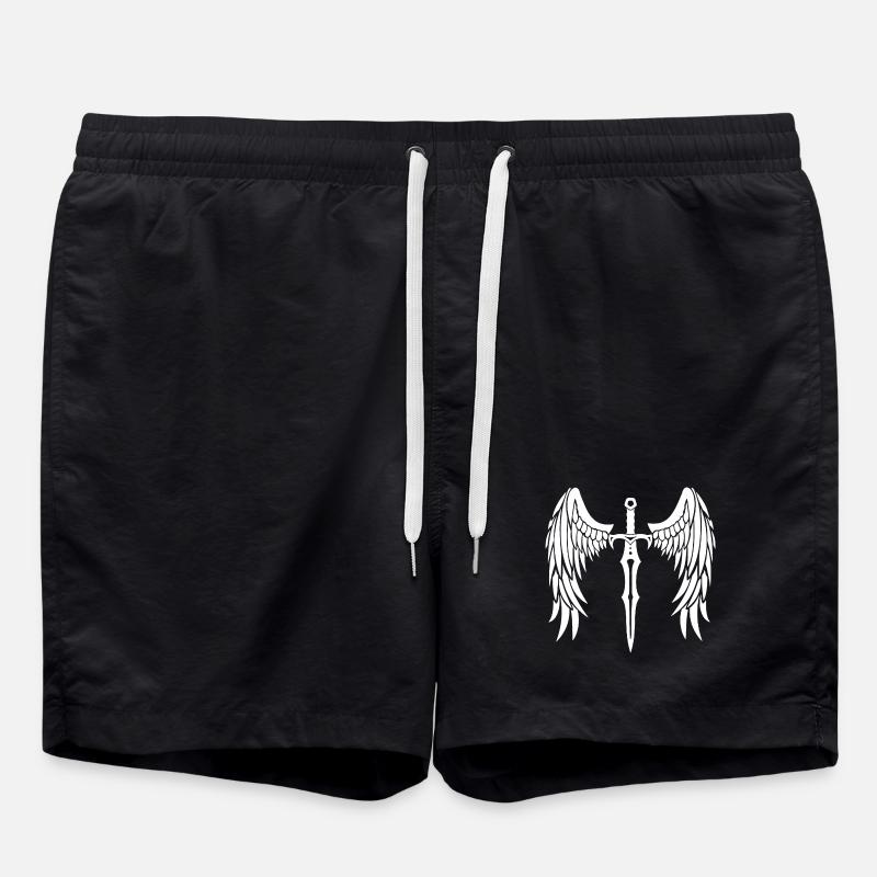 Winged Sword - Swim Trunks - black