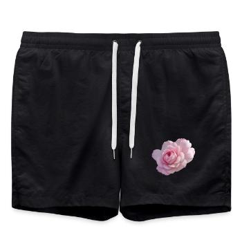 Rose Pink - Swim Trunks - black - Front - AI Model Male 185 light (185cm)