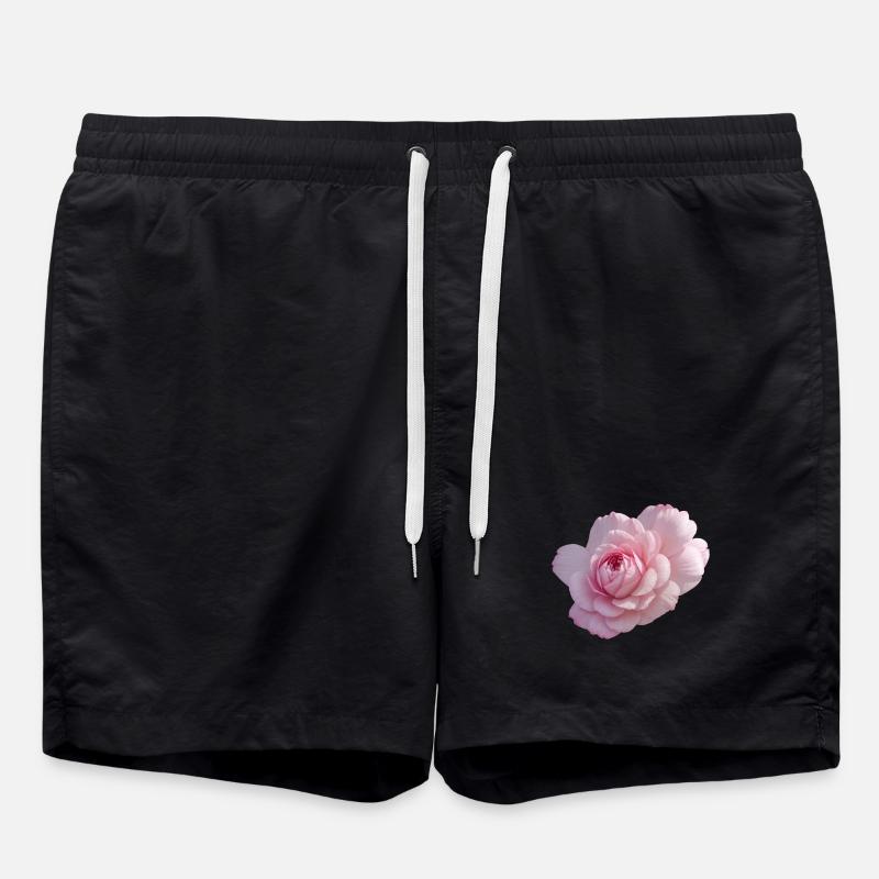 Rose Pink - Swim Trunks - black