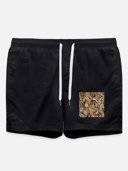 Holz ähnlich - Badeshorts - Schwarz