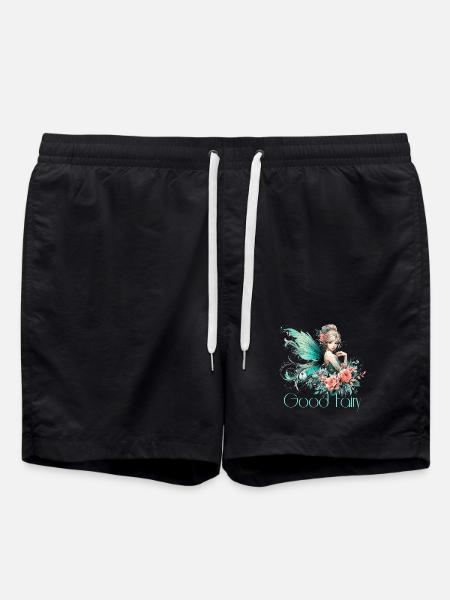 Gute Fee Geschenk - Badeshorts - Schwarz