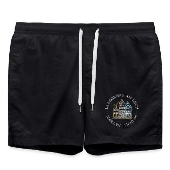 Landsberg am Lech, voici comment fonctionne la Bavière - Short de bain - noir - Devant - AI Model Male 185 light (185cm)