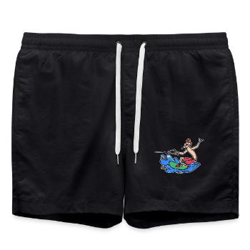 Wakesurfing Water Sports Kitesurfer Surfing Wakeboard - Swim Trunks - black - Front - AI Model Male 185 light (185cm)