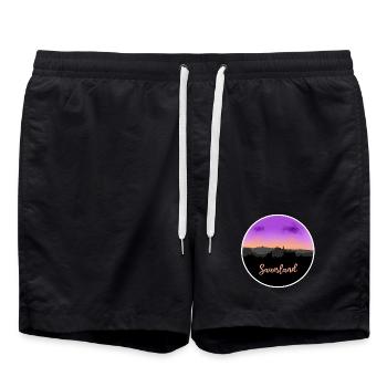 Sauerland Fineline Skyline - Swim Trunks - black - Front - AI Model Male 185 light (185cm)
