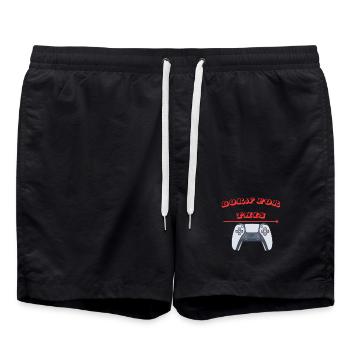 was Born for - Badeshorts - Schwarz - Vorne - AI Model Male 185 light (185cm)