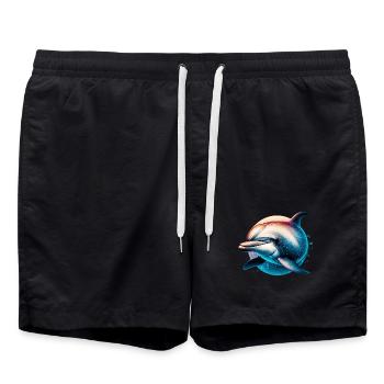 Dauphin - Short de bain - noir - Devant - AI Model Male 185 light (185cm)