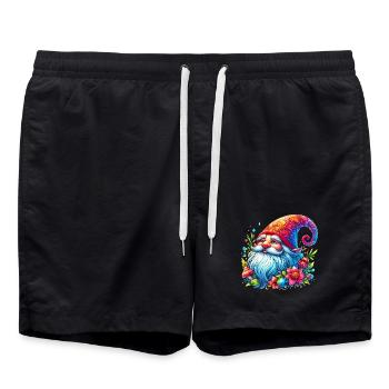 Gnome Goblin Elf - Swim Trunks - black - Front - AI Model Male 185 light (185cm)
