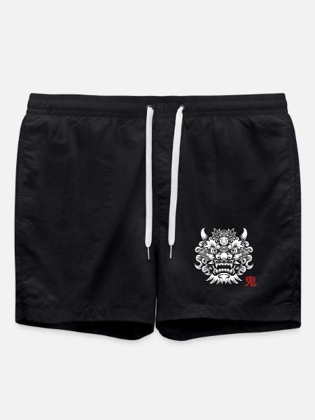Oni, Japanese Demon - Swim Trunks - black