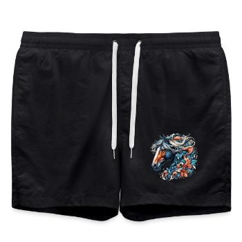 Cheval - Short de bain - noir - Devant - AI Model Male 185 light (185cm)