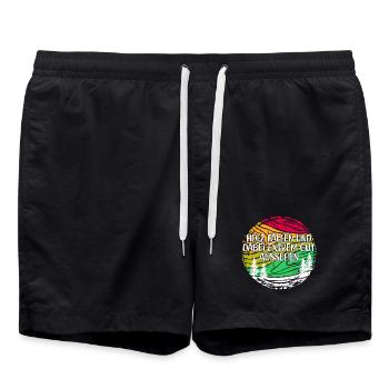Bûcheron Woodland bois déclaration bois arbre de menuiserie - Short de bain - noir - Devant - AI Model Male 185 light (185cm)
