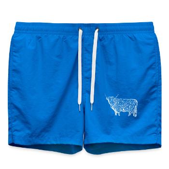 Scottish Highland Cattle Cow Beef - Short de bain - cobalt blue - Devant