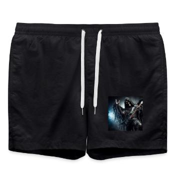La Faucheuse est lourde - Short de bain - noir - Devant - AI Model Male 185 light (185cm)