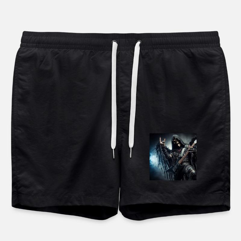 The Grim Reaper is heavy - Swim Trunks - black
