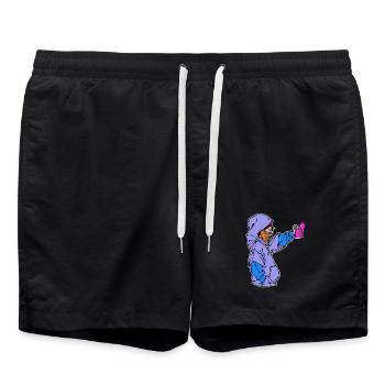 Pulvérisateur Art Bombe Aérosol Graffiti Croquis Street Art - Short de bain - noir - Devant - AI Model Male 185 light (185cm)