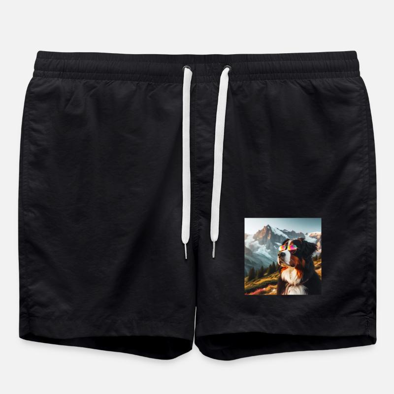 Berner Sennenhund - Badeshorts - Schwarz