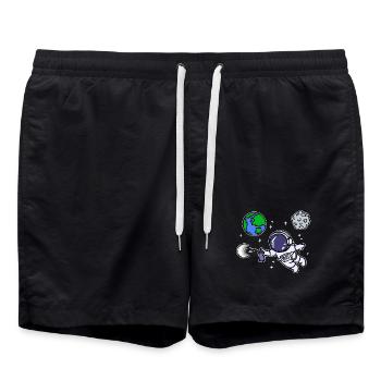 Graffiti Street Art Drawing Illustration Art - Swim Trunks - black - Front - AI Model Male 185 light (185cm)